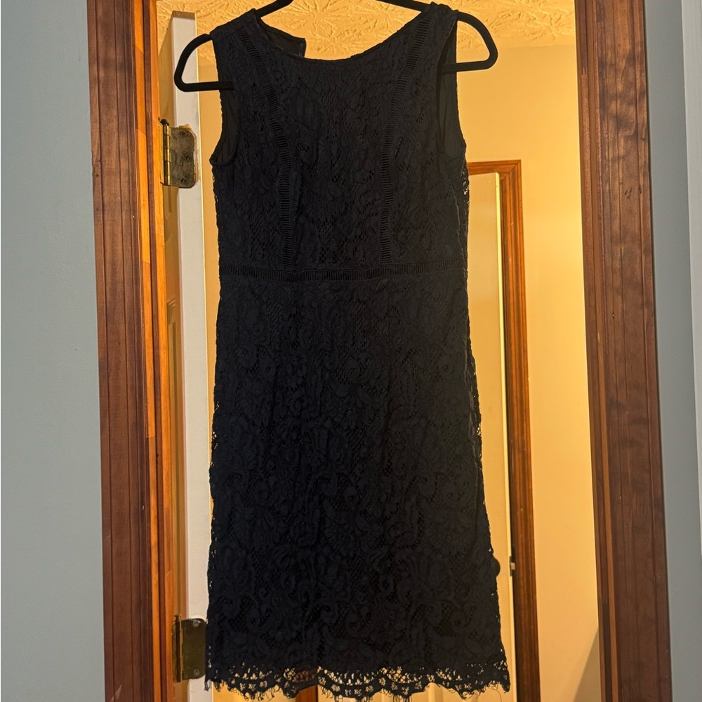 Elegant navy Lace Dress
